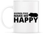 printfashion Guinea pigs make me happy - Bögre - Fehér (13438944)