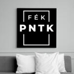printfashion FÉK Péntek négyszög - Vászonkép - Fekete (6649895)