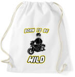 printfashion born-to-be-wild-black - Sportzsák, Tornazsák - Fehér (781912)