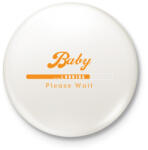 printfashion baby-loading-orange-white - Kitűző, hűtőmágnes - Fehér (3076973)
