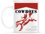 printfashion Cowboys live forever - Bögre - Fehér (7499206)