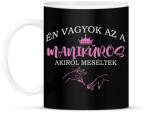 printfashion Akiről meséltek - Manikűrös - Bögre - Fekete (8471613)