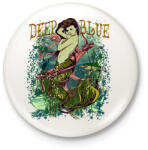 printfashion Sellő - Kitűző, hűtőmágnes - Fehér (3074475)