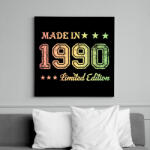 printfashion 1990 - Vászonkép - Fekete (6661685)