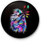 printfashion Oroszlán festmény - Kitűző, hűtőmágnes - Fekete (3095124)