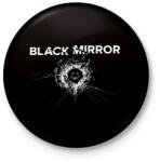 printfashion Black mirror - Kitűző, hűtőmágnes - Fekete (14749297)