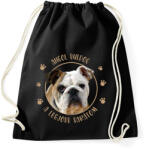 printfashion Angol buldog - Legjobb barát - Sportzsák, Tornazsák - Fekete (7179811)