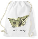 printfashion Papírcsónak pénzből - Sportzsák, Tornazsák - Fehér (11622390)