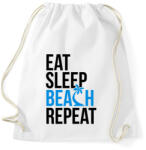 printfashion Eat Sleep Beach - Sportzsák, Tornazsák - Fehér (1604077)
