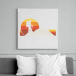 printfashion Hegymászás - Vászonkép - Fehér (6638301)