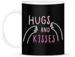 printfashion Ölelj és csókolj - Bögre - Fekete (6021056)