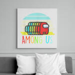 printfashion Among Us Retro - Vászonkép - Fehér (6634049)