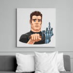 printfashion Arnold F*CKing Schwarzenegger - Vászonkép - Fehér (6630932)