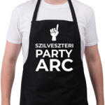 printfashion SZILVESZTERI PARTY ARC - Kötény - Fekete (11498953)