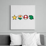 printfashion Super mario - Vászonkép - Fehér (6629347)