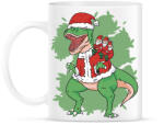 printfashion Karácsonyi T-rex - Bögre - Fehér (10154666)