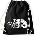 printfashion Gamer Face - Sportzsák, Tornazsák - Fekete (310877)