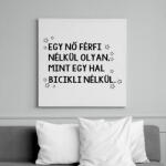 printfashion Szingli csajos - Vászonkép - Fehér (6636187)