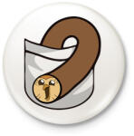 printfashion Bagoly zsebben - Kitűző, hűtőmágnes - Fehér (13830219)