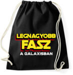 printfashion LEGNAGYOBB FASZ A GALAXISBAN - Sportzsák, Tornazsák - Fekete (11576253)