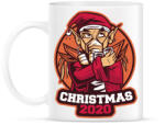 printfashion 2020 Karácsony mikulás maszkban - Bögre - Fehér (4086648)