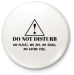 printfashion Do not disturb! - Kitűző, hűtőmágnes - Fehér (7292665)