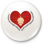 printfashion Kutya - Kitűző, hűtőmágnes - Fehér (14522284)