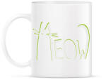 printfashion Cica betűk - Meow - Bögre - Fehér (4177276)