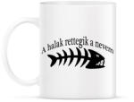 printfashion A halak rettegik a nevem - Bögre - Fehér (2453050)