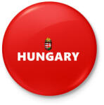 printfashion HUNGARY - Kitűző, hűtőmágnes - Piros (3112233)