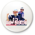 printfashion Tom Brady - Kitűző, hűtőmágnes - Fehér (16406124)