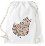 printfashion Karácsonyi cica - Sportzsák, Tornazsák - Fehér (14912191)