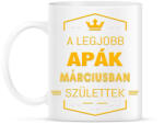printfashion A legjobb apák március - Bögre - Fehér (2809644)