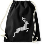 printfashion Deer - Sportzsák, Tornazsák - Fekete (2941616)