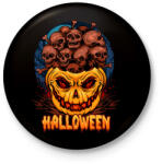 printfashion Halloween tökfej koponyákkal - Kitűző, hűtőmágnes - Fekete (5549017)