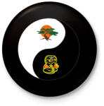 printfashion Dojo yin-yang - Kitűző, hűtőmágnes - Fekete (11778931)
