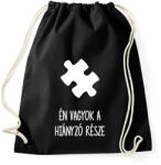 printfashion Hiányzó rész1 - Sportzsák, Tornazsák - Fekete (15583616)