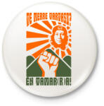 printfashion tamara_gevara02_2Q - Kitűző, hűtőmágnes - Fehér (14799099)