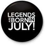 printfashion Július - Kitűző, hűtőmágnes - Fekete (3092156)