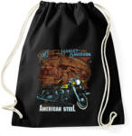 printfashion Harley Davidson Vintage - Sportzsák, Tornazsák - Fekete (4858019)