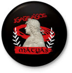 printfashion Mátyás király - Kitűző, hűtőmágnes - Fekete (9944361)