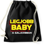 printfashion LEGJOBB BABY A GALAXISBAN - Sportzsák, Tornazsák - Fekete (11556095)