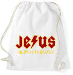printfashion Jesus high way to heaven - Sportzsák, Tornazsák - Fehér (2941809)