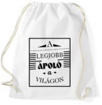 printfashion A legjobb ápoló - Sportzsák, Tornazsák - Fehér (7226906)