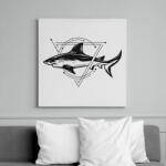 printfashion Cápa - Vászonkép - Fehér (13772055)