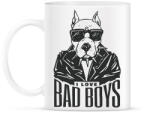 printfashion Dog face I love Bad Boys- szeretem a rosszfiúkat - Bögre - Fehér (11339833)