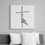 printfashion Faith : Hit 1 - Vászonkép - Fehér (6637781)