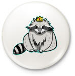 printfashion Mosómaci - Kitűző, hűtőmágnes - Fehér (3082787)