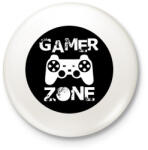 printfashion Gamer zone3 - Kitűző, hűtőmágnes - Fehér (13082893)