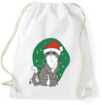 printfashion Karácsonyi cica - Sportzsák, Tornazsák - Fehér (5569588)